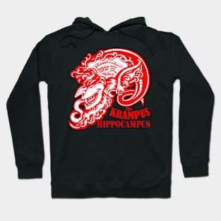 The Krampus Brain - Krampus Hippocampus - Red Color Version Hoodie